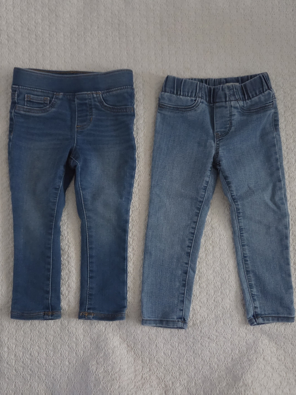 Toddler Girl Jumping Bean & Osh Kosh Stretch Denim Jeggings Bundle - Blue 2T